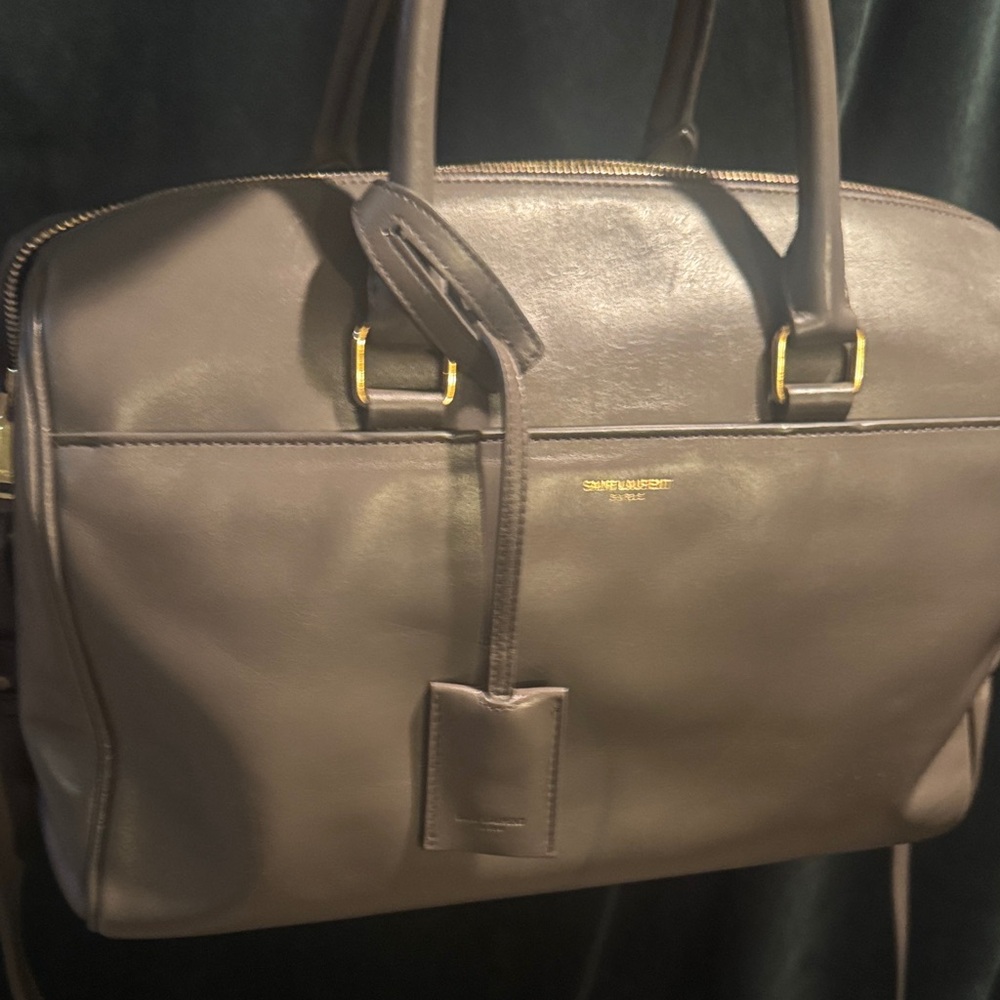 Saint Laurent Dark Gray Leather Baby duffle - Picture 4 of 13
